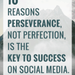 10 Reasons perseverance is the key to success on social media.