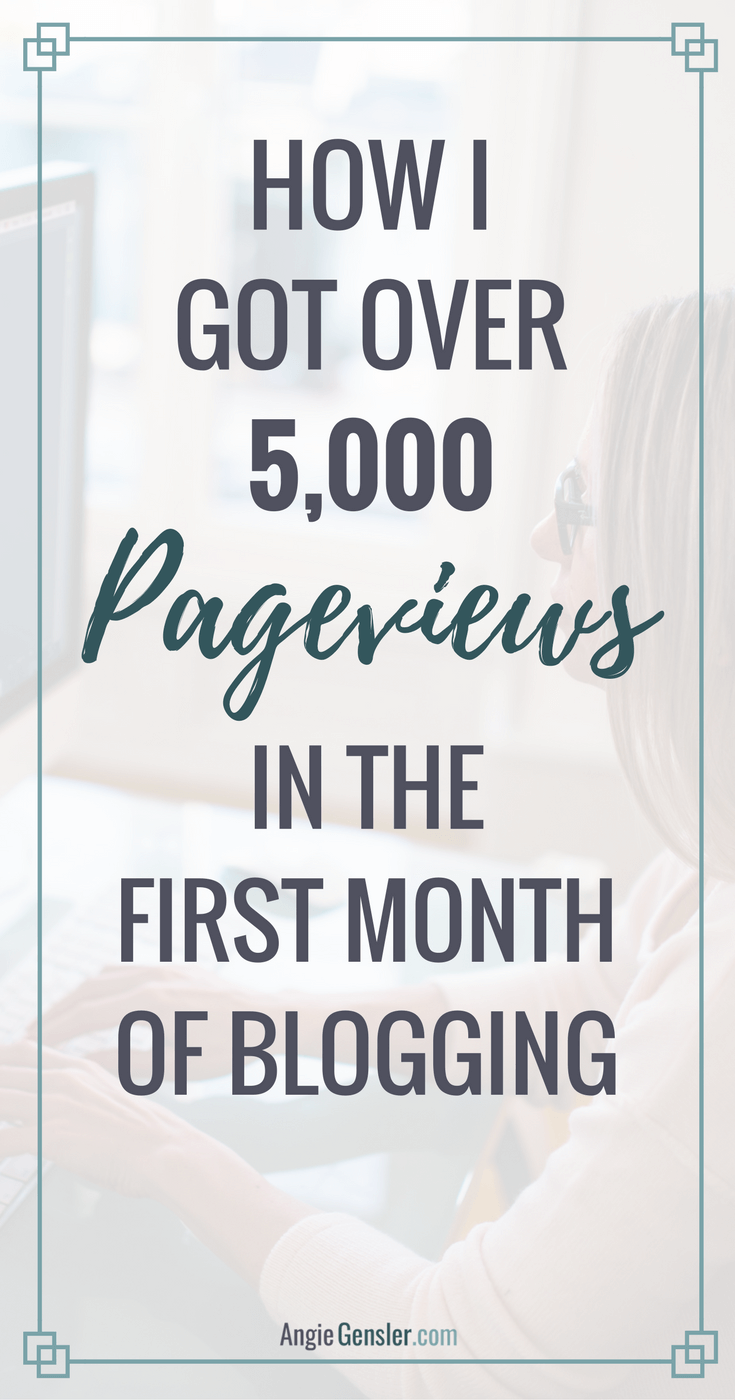 Blog traffic report: the tips + tools that generated 5,344 pageviews and 543 email subscribers my first month blogging.