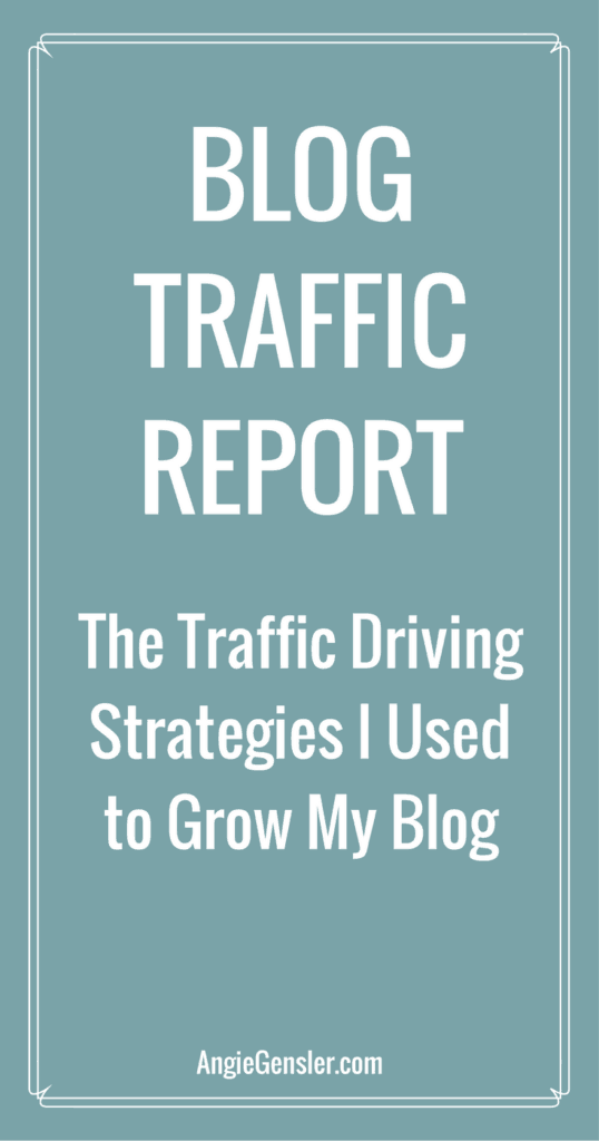 Blog Traffic report - the Traffic driving strategies i used to grow my blog