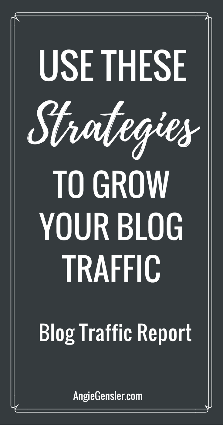 I'm sharing my two best traffic driving strategies in this blog traffic report. I also created two short tutorial videos walking you through my best Pinterest tips. 