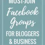 9 Must join facebook groups for bloggers