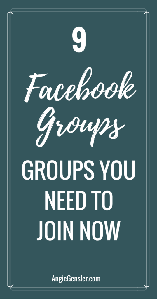 9 facebook groups you need to join