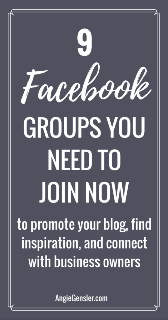 9 facebook groups you need to join now to promote your blog