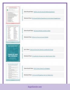 Angie Gensler’s Freebies Library SEO basics for bloggers