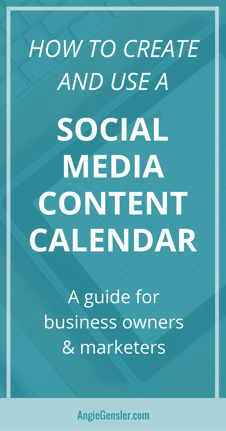 Learn how to create and use a social media content calendar and finally master social media for your business. #socialmedia #socialmediatips