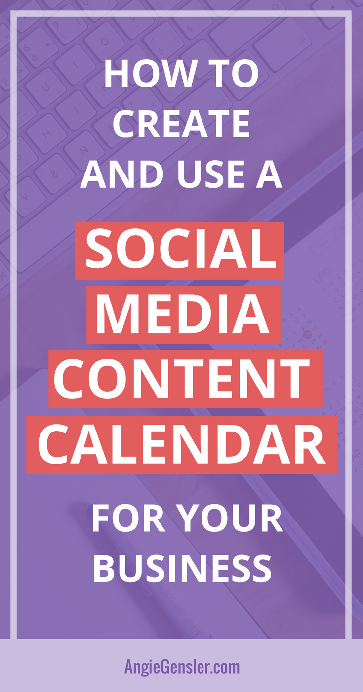 Social Media Content Calendar - PIN3
