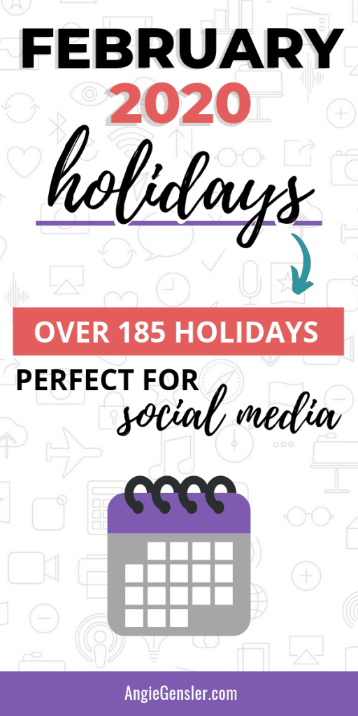 2020 February Holidays Pinterest