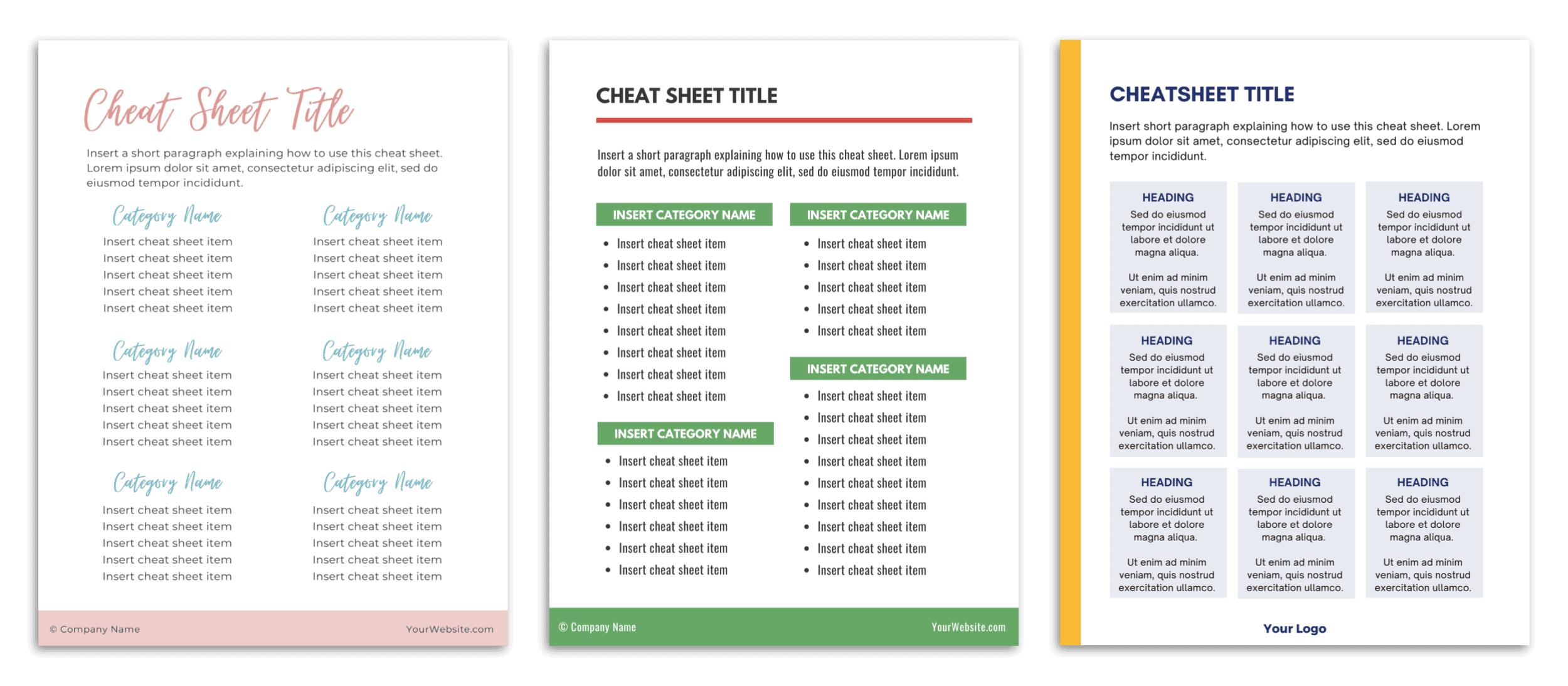 Email Opt In Template Cheat Sheet