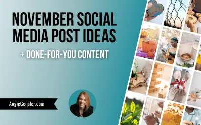 November Social Media Post Ideas + Done-For-You Content