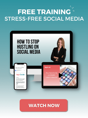 Free Training - Stress Free Social Media Banner