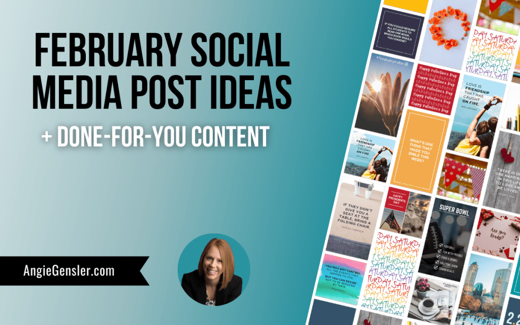 february social media post ideas blog image