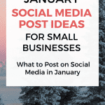 january social media post ideas