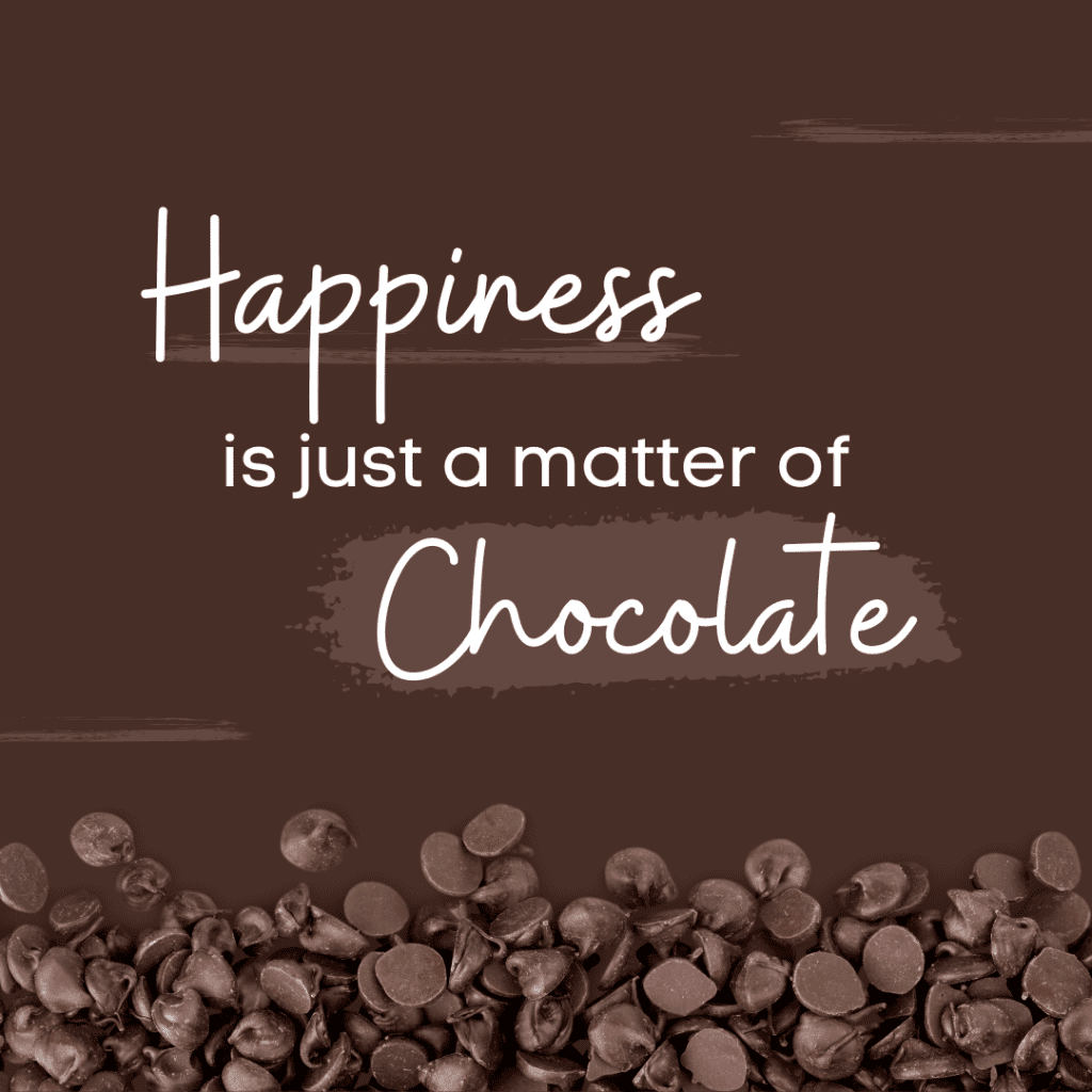 happiness is just a matter of chocolate july hashtag blog post