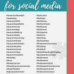 october hashtags infographic