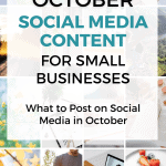 what to post on social media in october