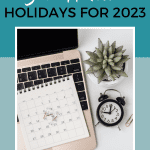social media holidays for 2023 pin image